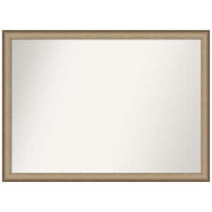 Elegant Brushed Bronze Narrow 41 in. W x 30 in. H Rectangle Non-Beveled Framed Wall Mirror in Bronze