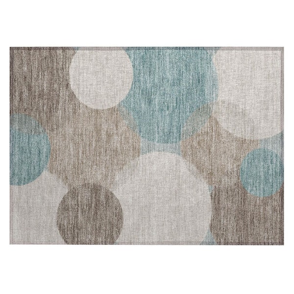 Chantille Machine Washable Indoor/Outdoor Abstract ACN3010 Linen 3 ft. x 4 ft. Area Rug
