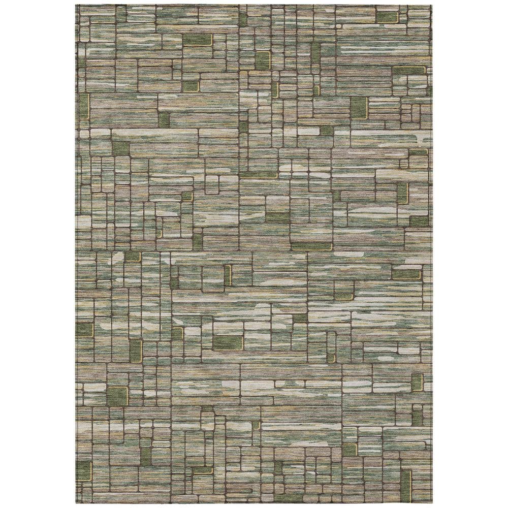 Chantille Machine Washable Indoor/Outdoor Abstract ACN2988 Basil 10 ft. x 14 ft. Area Rug price history on PriceWatchPro