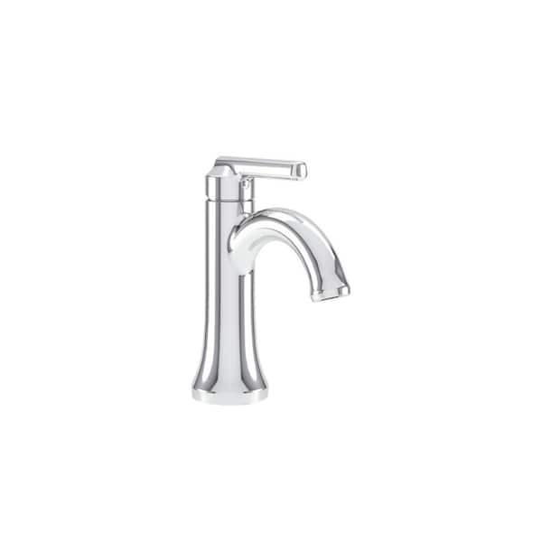 Symmons Birch Single-Hole Single-Handle Bathroom Faucet with Push Pop Drain in Satin Nickel (1.0 GPM)