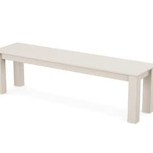 Parsons Sand HDPE Plastic Outdoor 60 in. Bench