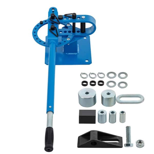YP-9 Manual Bench Top Compact Bender Pipe Bending Machine 7 Dies 1-3 in. Metal Fabrication Tube Rod Pipe Bender