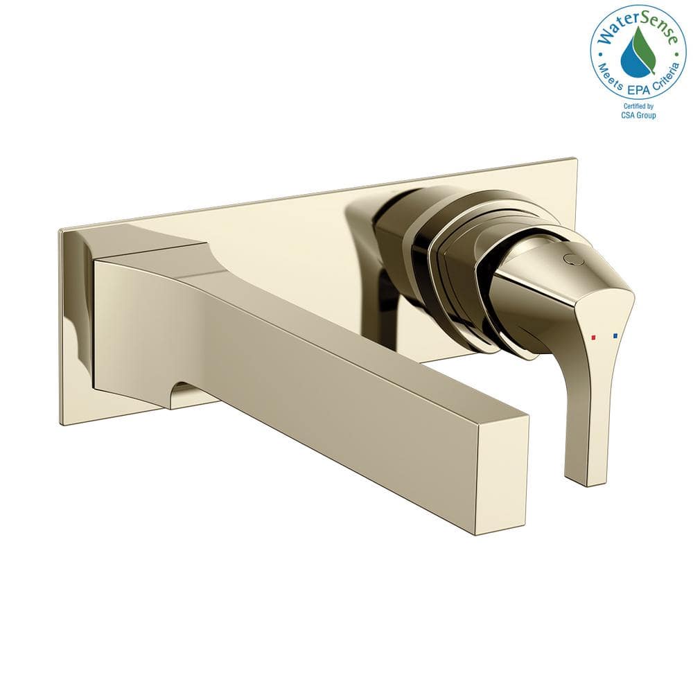 Sleek Wall-Mounted Modern Bathroom Faucet in Polished Nickel