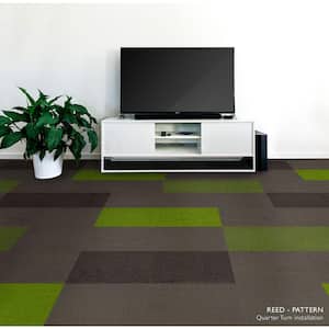 Reed Brown Residential/Commercial 19.7 in. x 19.7 Peel and Stick Carpet Tile (8 Tiles/Case) 21.53 sq. ft.