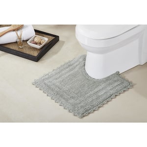 SUSSEXHOME Toilet Mat Set Gray, 2-Piece Cotton Bathroom Contour Rugs Set -  20 x 31.5 in. Large Sink Bathmat, 20 x 24 in. Toilet Rug CNTR-SN-01-Set2 -  The Home Depot
