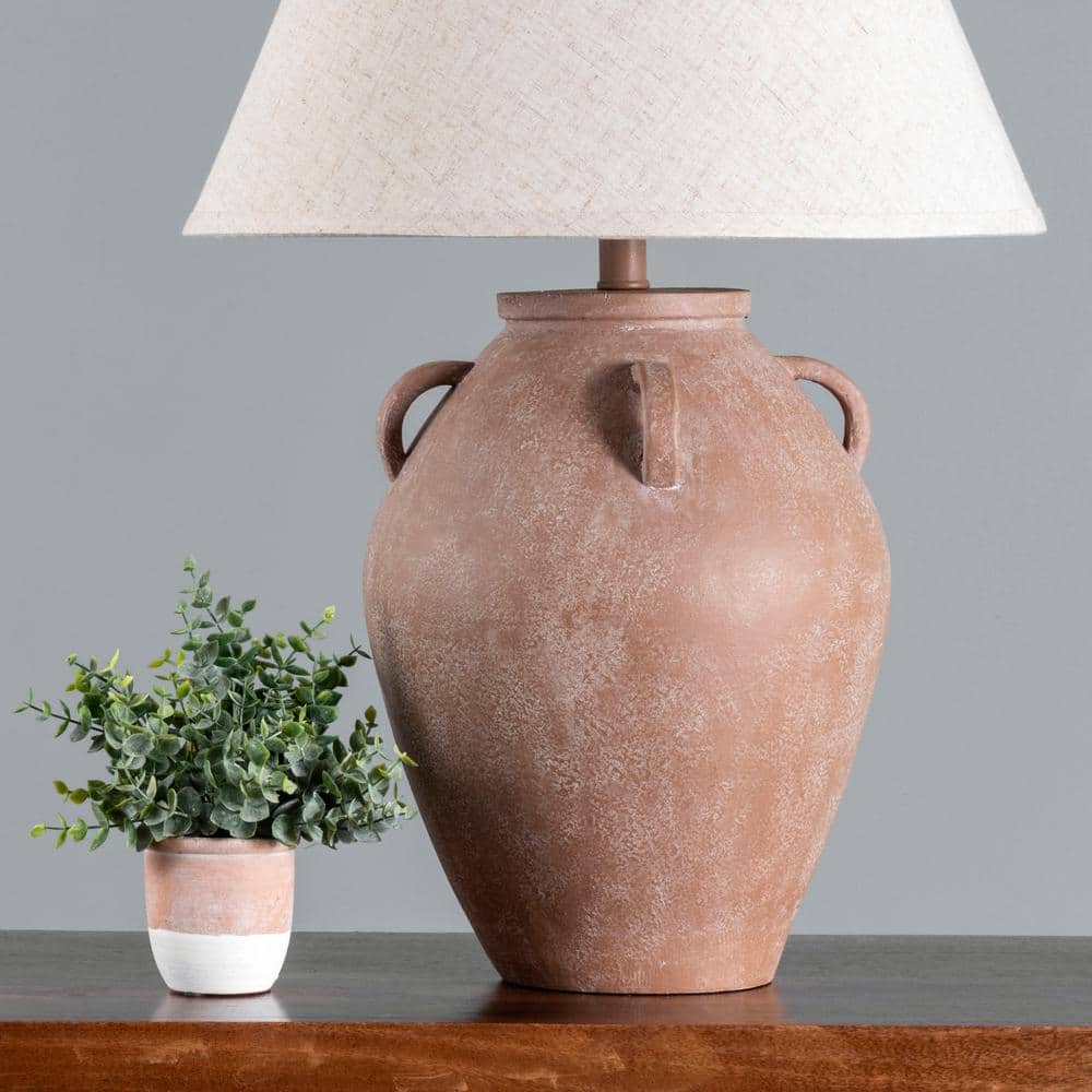 Kavala 29" White Resin Urn Table Lamp
