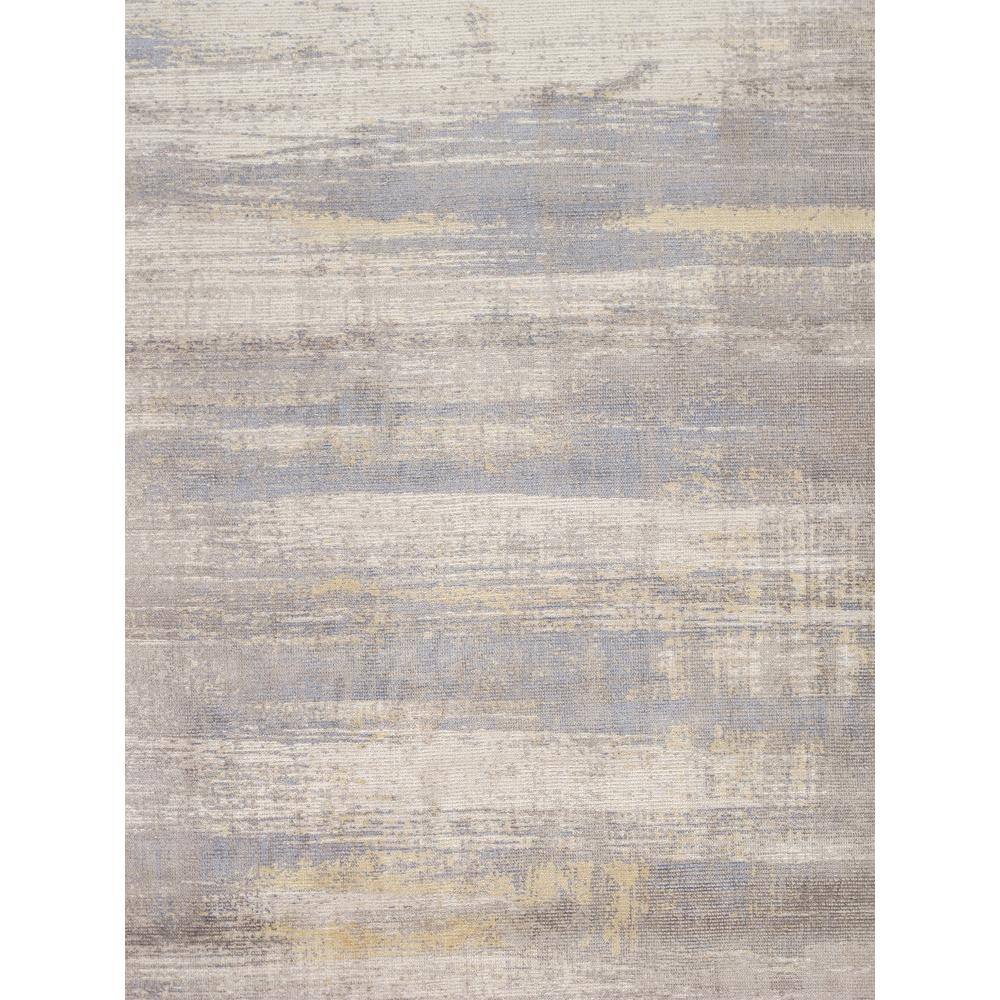Hand-Loomed Ivory Elegance 5' x 8' Wool-Viscose Blend Area Rug