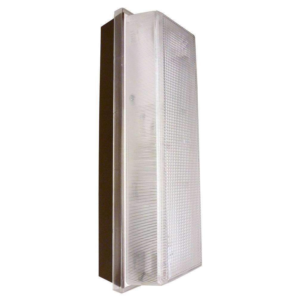 Bronze 13.25" LED Outdoor Wall Sconce with Acrylic Shade