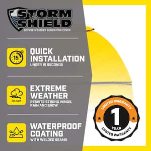 Storm Shield Severe Weather Inverter Generator Cover by GenTent for 2000 to 11,000-Starting Watts Inverters