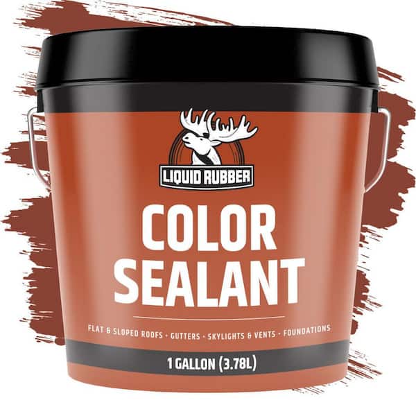 LIQUID RUBBER Color Sealant, Barn Red, 1 gal.