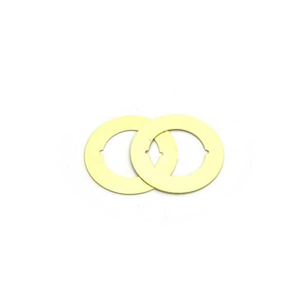 Polished Brass Door Adapter or Trim Plate (2-Pack)