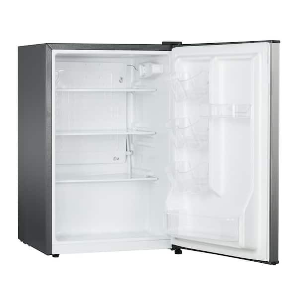 Vissani 2.6 cu. ft. Mini Refrigerator in Stainless Look with 3