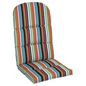 20.5 in. x 18 in. Sunbrella One Piece Outdoor Adirondack Chair Cushion in Carousel Confetti