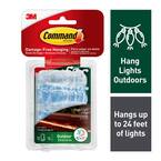 Clear Outdoor Rope Light Clips (12 Hooks, 16 Water Resistant Strips)