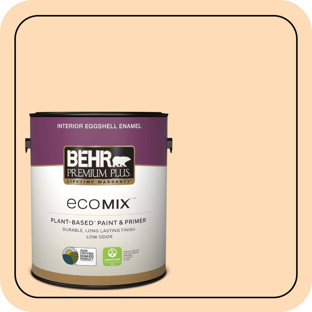 1 gal. #P220-2 Peche Eggshell Enamel EcoMix Plant-Based Interior Paint & Primer price history on PriceWatchPro