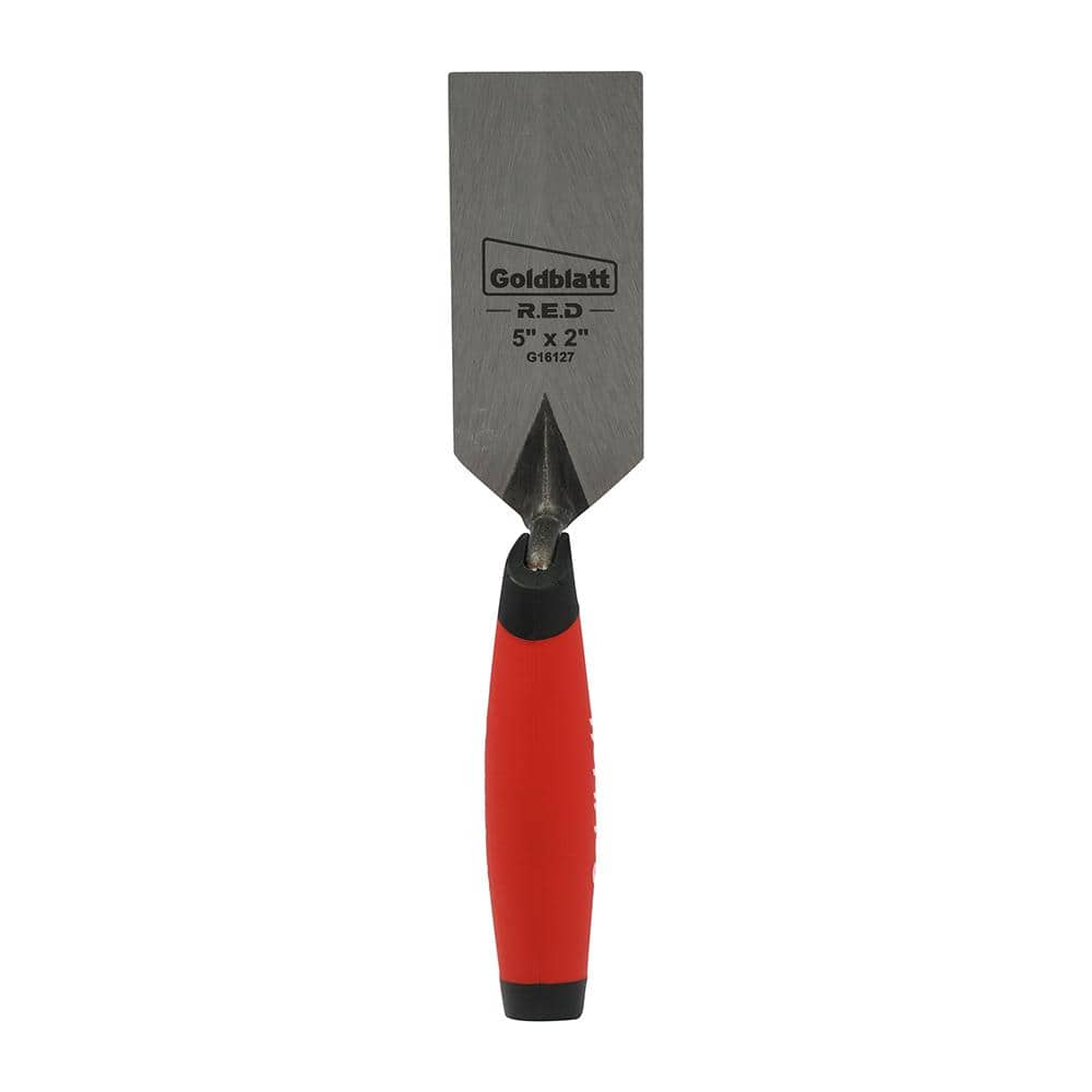 Goldblatt RED SINCE 1885 5 in. x 2 in. Pro Margin Trowel (1Piece