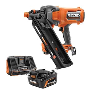 18V Brushless Cordless 30-Degree 3-1/2 in. Framing Nailer Kit with 4.0 Ah MAX Output Lithium-Ion Battery and Charger