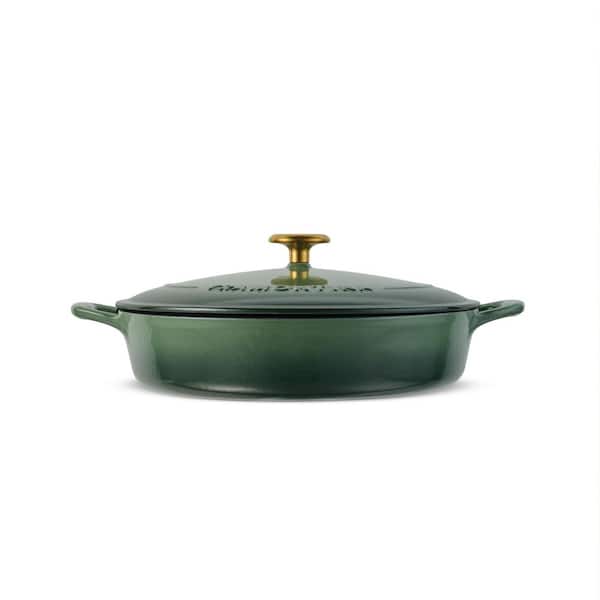 Tramontina 4 qt. Enameled Covered Cast Iron Braiser-Cactus