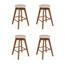 Nathan James Amalia Stools 26 in. Natural Wheat Brown Backless Counter ...