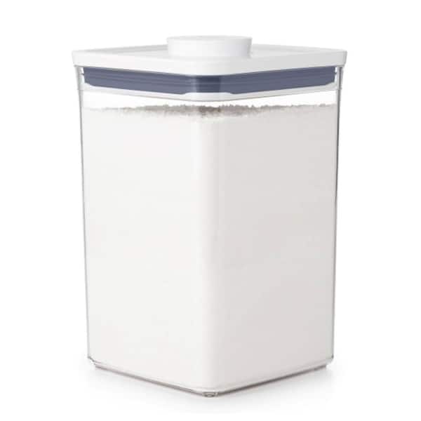 Unbranded 4.4 Qt. Airtight Food Storage in Clear with Lid, Ideal for 5 lbs. Flour or Sugar