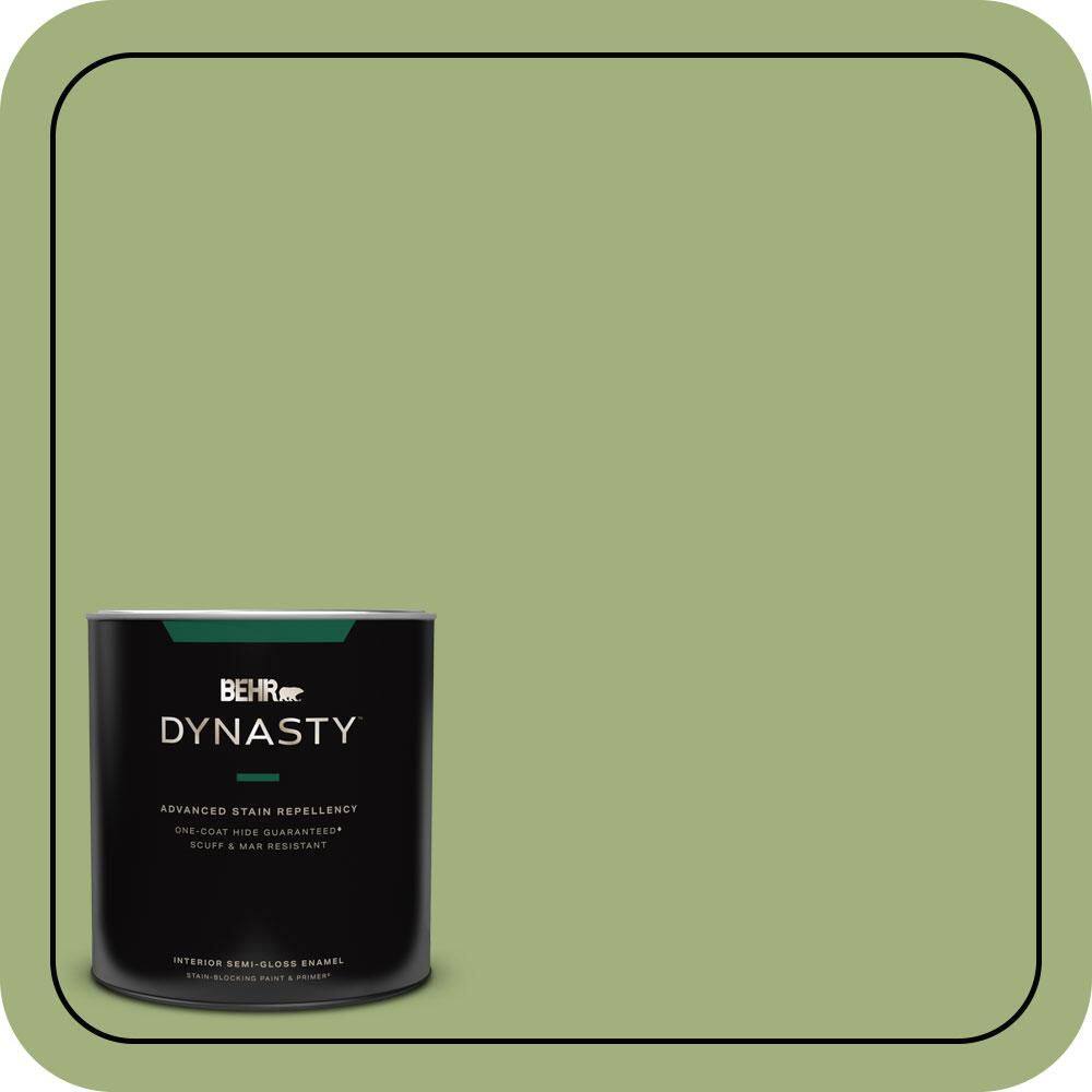 1 qt. #M360-5 Fresh Guacamole One-Coat Hide Semi-Gloss Enamel Interior Stain-Blocking Paint and Primer price history on PriceWatchPro