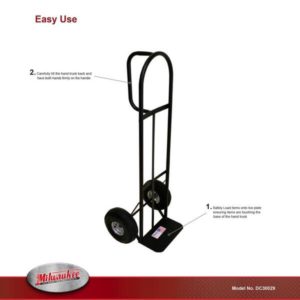 Milwaukee 800 lb. Capacity D-Handle Truck DC30029 - The Home Depot