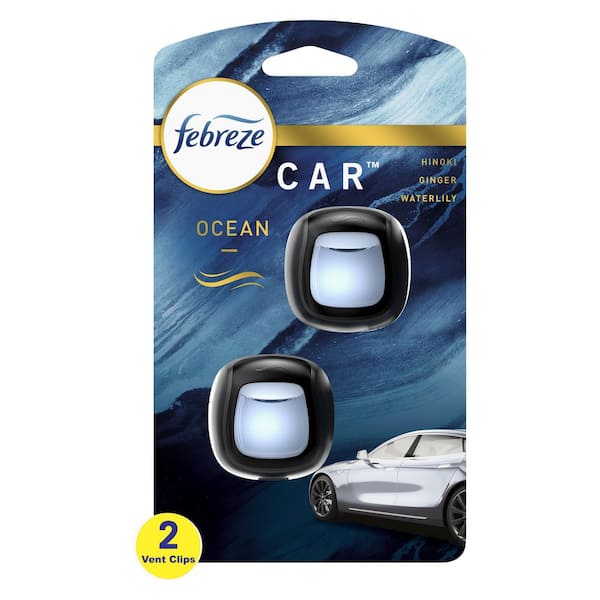 0.07 oz. Ocean Scent Car Vent Clip Automatic Air Freshener Dispenser (2-Count)