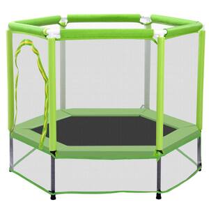 thumbnail image 2 of 55-Inch Trampoline For Kids With Safety Enclosure Net – Recreational, Red 2 of 5