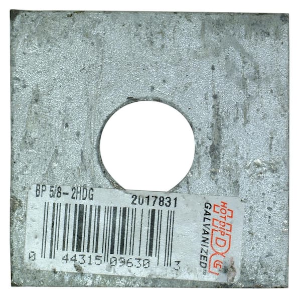 Simpson Strong-Tie BP 2 in. x 2 in. Hot-Dip Galvanized Bearing Plate with 5/8 in. Bolt Diameter