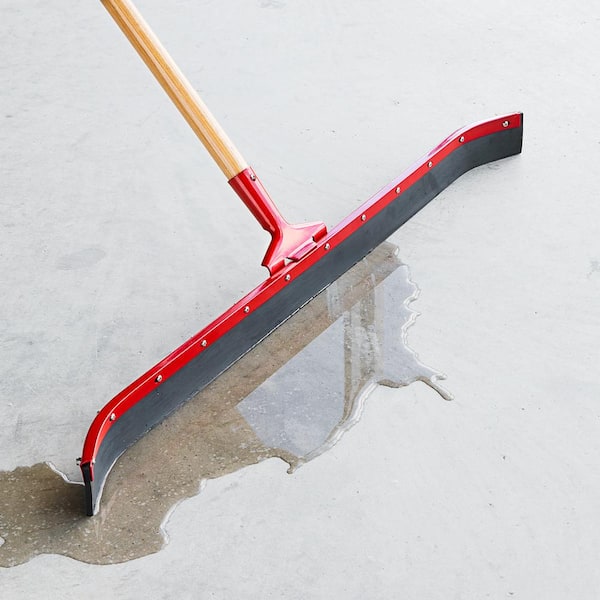 Moerman 36-Inch Industrial Floor Squeegee – Straight Neoprene Blade With Scraper Edge For Concrete, Garages, And Factories
