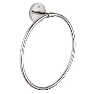 GROHE 40 290 000 Tenso 8-Inch Towel Ring Chrome 