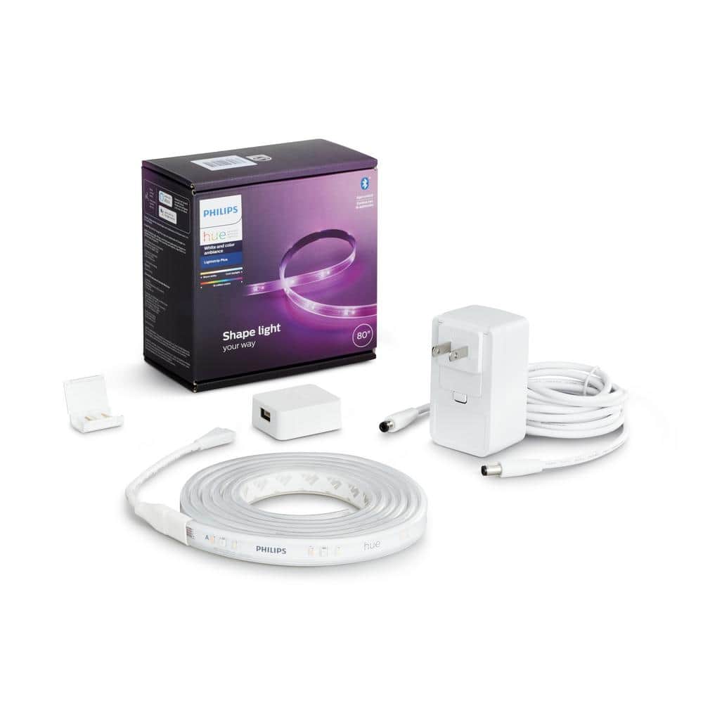 Philips Hue White and Color Ambiance 6.6 LED Under Cabinet Light Base Kit (1-Pack) 555334 Home Depot