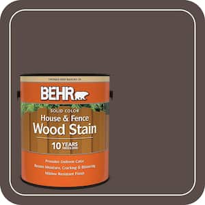 BEHR 1 gal. #PPU5-18 Chocolate Swirl Solid Color House and Fence