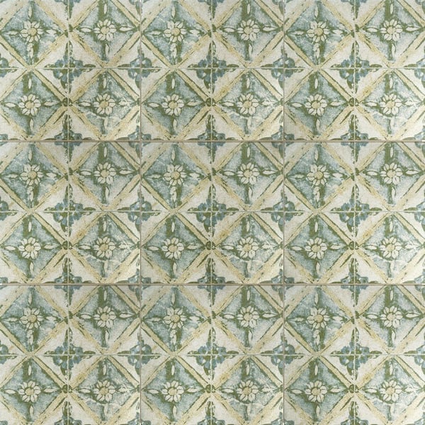 Klinker Retro Blanco Dafodil 12-3/4 in. x 12-3/4 in. Ceramic Floor and Wall Tile (1.16 sq. ft./Each)