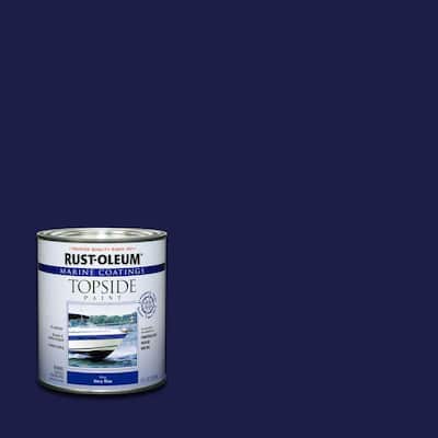 1 qt. Gloss Navy Blue Topside Paint (4-Pack)