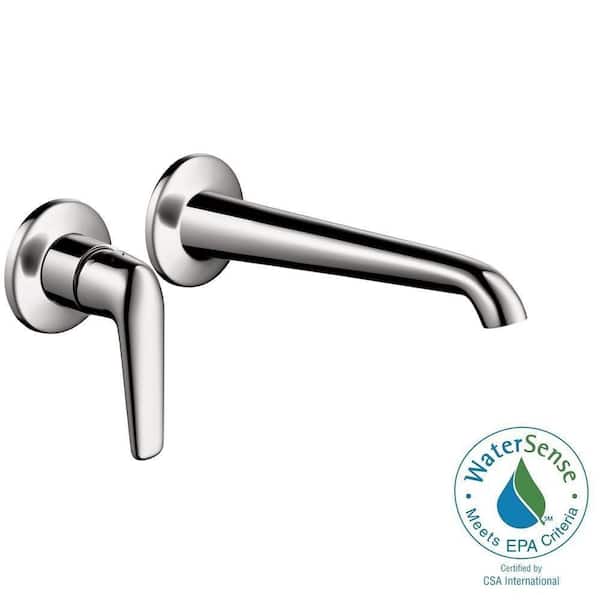 Hansgrohe Axor Bouroullec Wall-Mount 1-Handle Bathroom Faucet Trim Kit in Chrome (Valve Not Included)