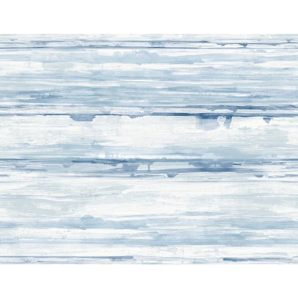 A-Street Prints Sandhurst Blue Abstract Stripe Blue Wallpaper Sample