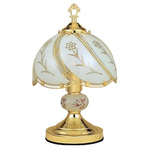 14.25 in. Floral Touch Lamp