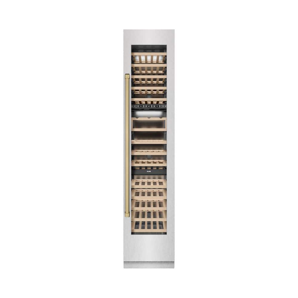 Autograph Edition 18 in. Satin Triple Zone 68 Bottle Right Hinge Column Wine Cooler with Champagne Bronze Accents price history on PriceWatchPro