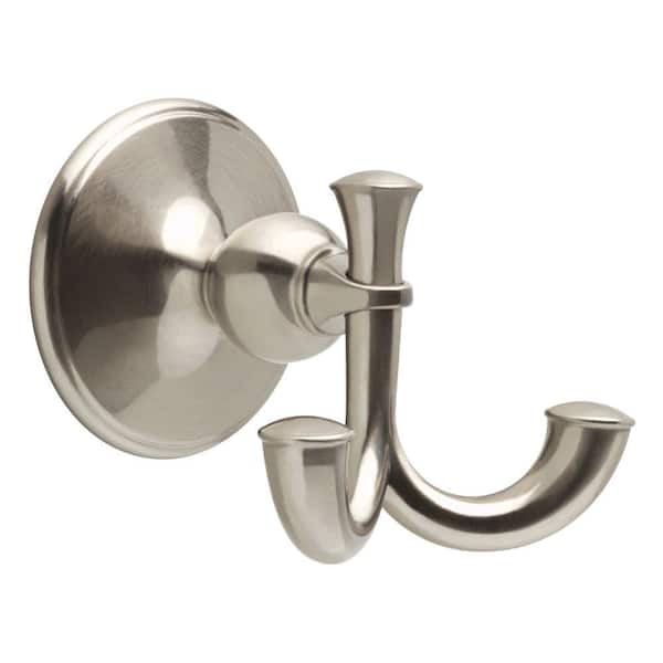 Delta Palm Bay Double Towel Hook in Brushed Nickel PMB35-BN - The Home ...
