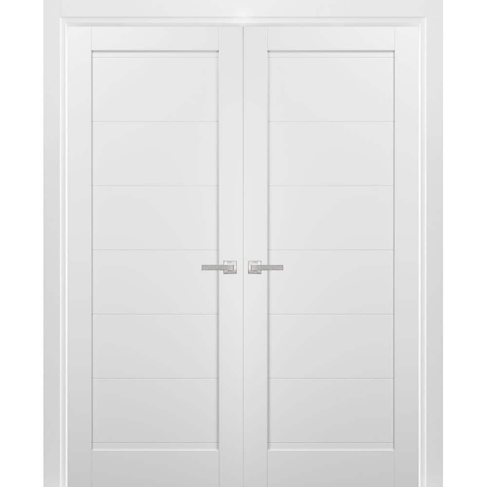48 in. x 96 in. White Finished Universal/Reversible Solid MDF Assembly Required Interior Door Kit price history on PriceWatchPro