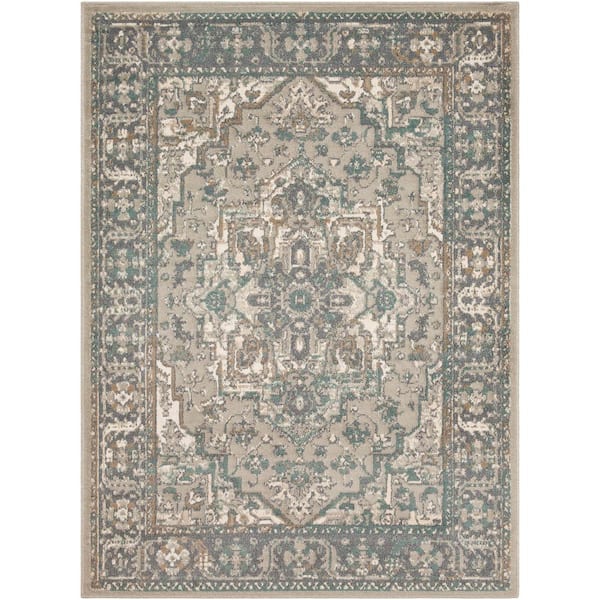 Artistic Weavers Eveline Charcoal 7 ft. 10 in. x 10 ft. 3 in. Oriental Area Rug