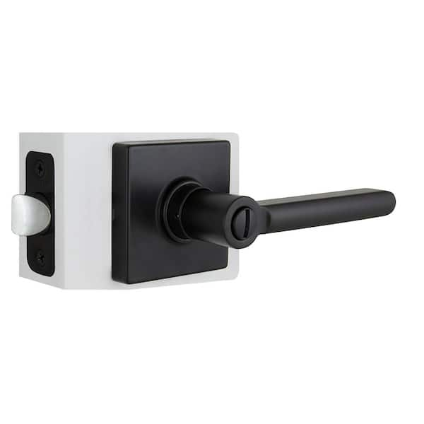 Defiant Tonbridge Matte Black Bed/Bath Door Handle with Square