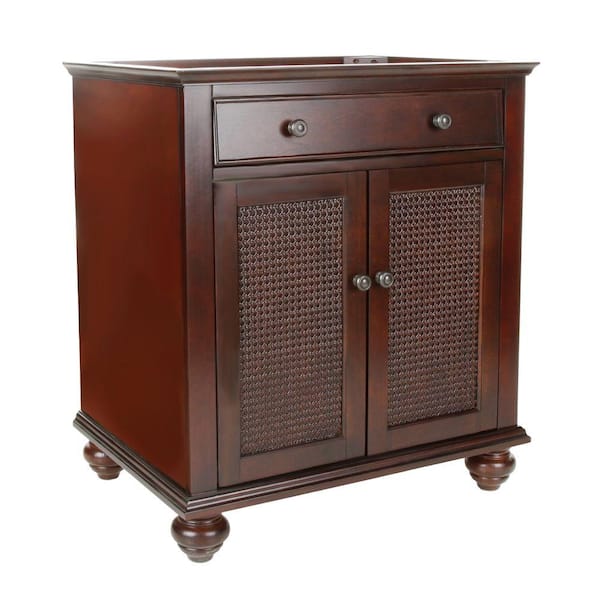 Pegasus Bimini 30 in. W x 22 in. D x 35 in. H Vanity Cabinet Only in Espresso