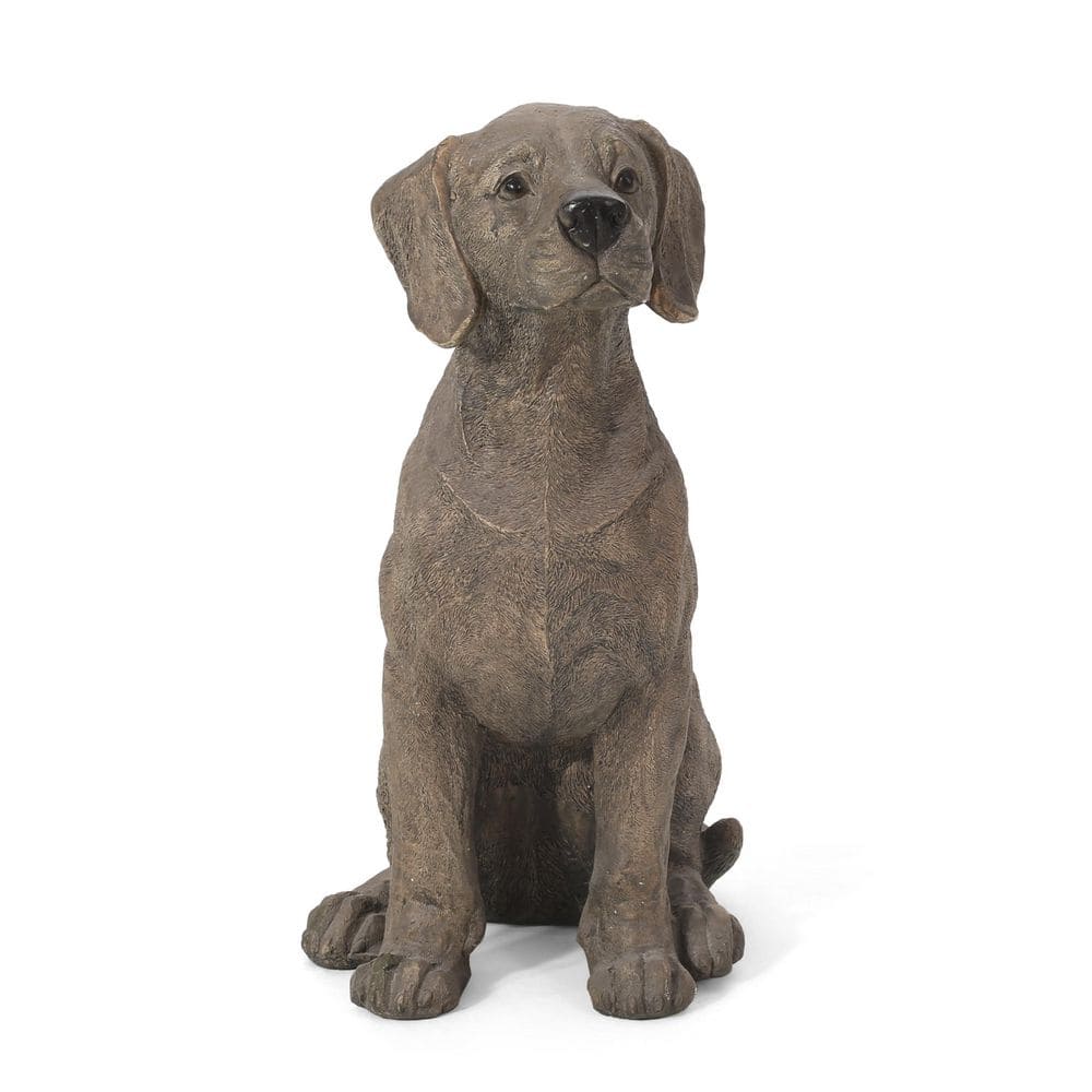 19.5 in. H Outdoor Dark Brown Magnesium Oxide Dog Statue price history on PriceWatchPro