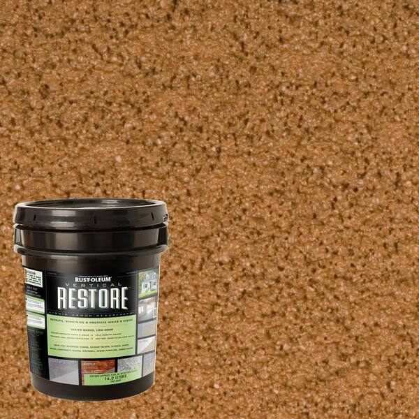 Rust-Oleum Restore 4-gal. Saddle Vertical Liquid Armor Resurfacer for Walls and Siding