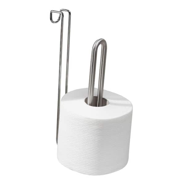 interDesign Forma Ultra Over Tank Toilet Paper Holder in Brushed Stainless Steel