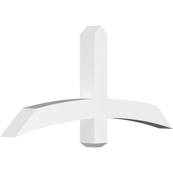 Ekena Millwork Bellingham 48 in. W x 22 in. H x 4 in. D Signature Polyurethane Bracket