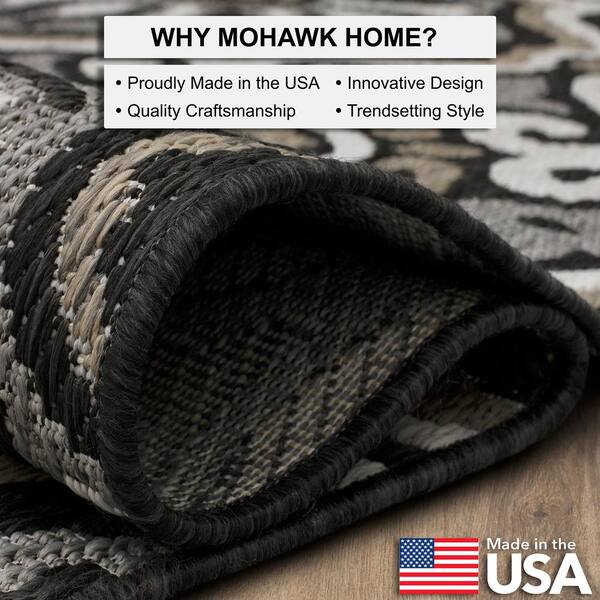 Mohawk Home 2-ft x 3-ft Black Rectangular Indoor or Outdoor Boot