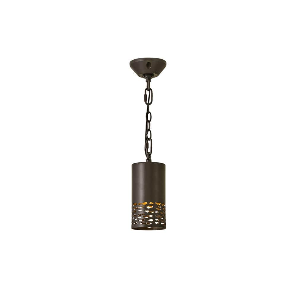 Bronze Aluminum LED Indoor/Outdoor Pendant Light